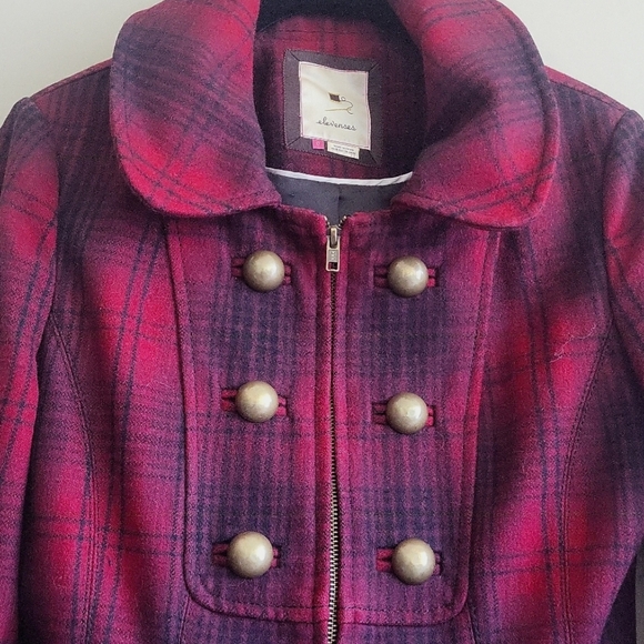 Plaid Double-Breasted Jacket by Elevenes (Anthropologie) - Picture 3 of 9